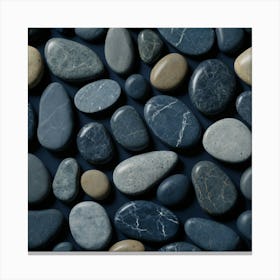 Default Navy Stone Art 2 Canvas Print