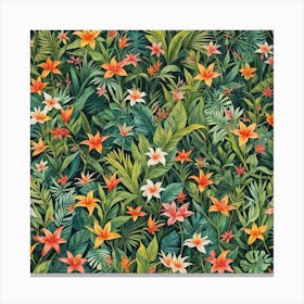 Tropical Jungle Canvas Print