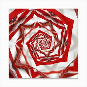 Red And White Spiral Toile