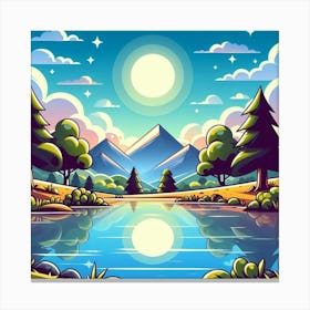 Landscape Wallpaper Canvas Print