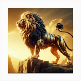 Golden Lion 6 Canvas Print