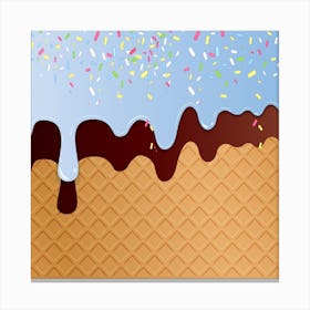 Ice Cream Vector Canvas Print