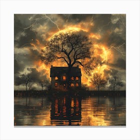 House On The Lake Canvas Print