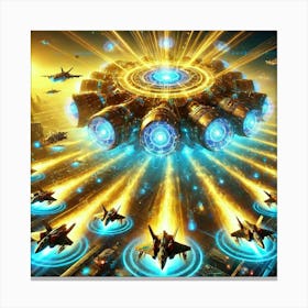 A Vivid Depiction Of The Energy Surge Boost Abilit Canvas Print