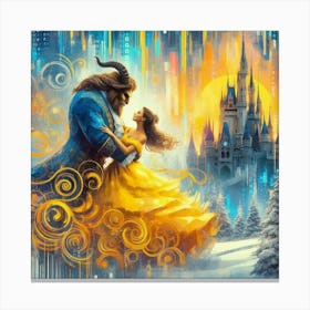 A Beauty And A Beast Dance 12 Canvas Print