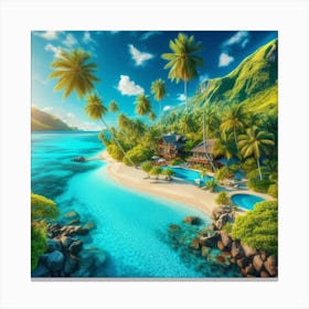 Tropical Island 2 Canvas Print