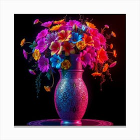 Colorful Flowers In A Vase 16 Lienzo