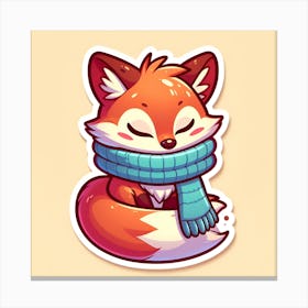 Winter Fox Canvas Print