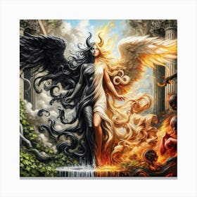 Angels And Demons 2 Canvas Print