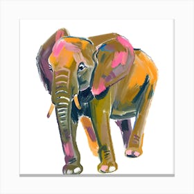 African Elephant 03 Canvas Print