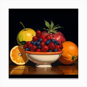 Fruit Bowl Canvas Print