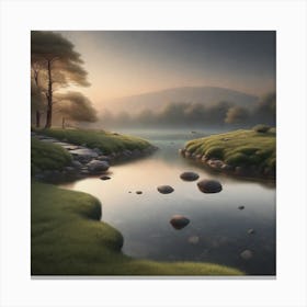 Landscape - River Canvas Print