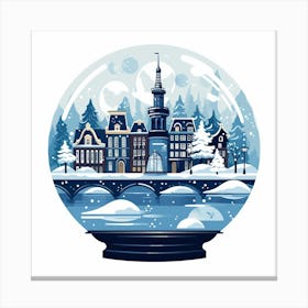 Amsterdam Netherlands 6 Snowglobe Canvas Print