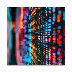 Abstract Image Of Colorful Lights Canvas Print