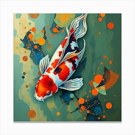 Koi Fish 123 Canvas Print