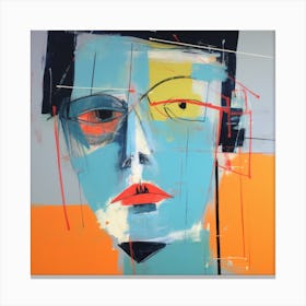Human Faces Abstract Collection Hfc 12 Canvas Print