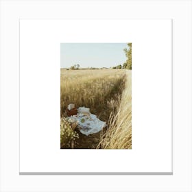 Picnic In The Field Canvas Print