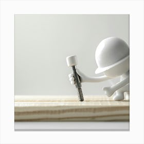 Construction Worker Canvas Print