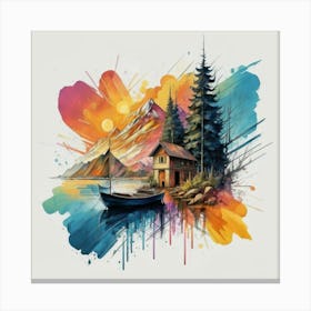 Stunning watercolor landscapes 10 Canvas Print