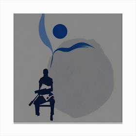 Man On A Chair Canvas Print