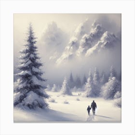 Winter Landscape Canvas Print