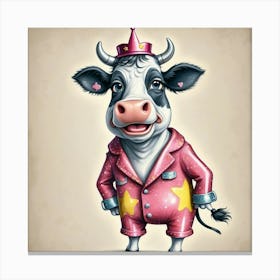 Princess Cow Canvas Print