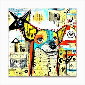 Unscramble Canine - Chihuahua Canvas Print