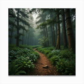 Foggy Forest 1 Canvas Print