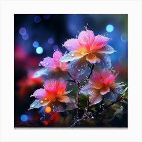 Flowers In The Rain Canvas Print