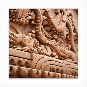 Chinese Carvings Canvas Print