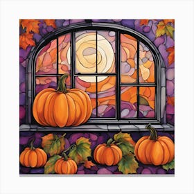 Surreal Pumpkin Design Canvas Print