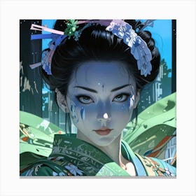 Japan Geisha Visual 29 Canvas Print