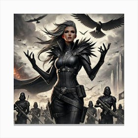 Zoya Nightshade Vanguard Commander Canvas Print