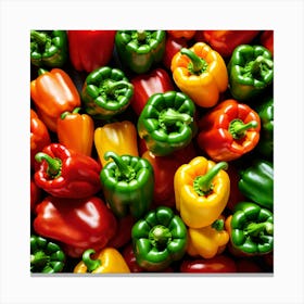 Colorful Peppers 61 Canvas Print