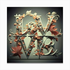 Love you Canvas Print