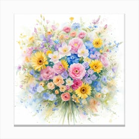 Bouquet Of Flowers Canvas Print