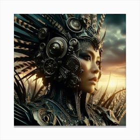 Steampunk Woman Canvas Print