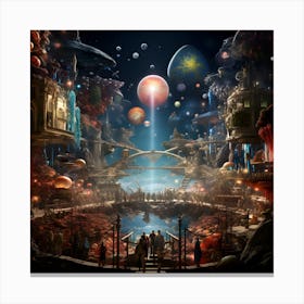 Fantasy Worlds Series By Csaba Fikker 32 Canvas Print