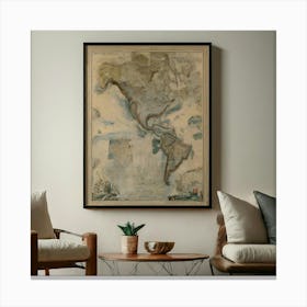 Map Of America Canvas Print