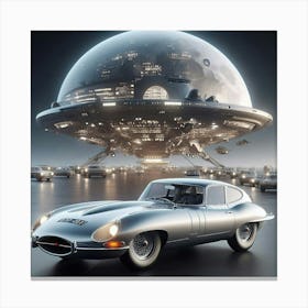 Jaguar e type alien Canvas Print