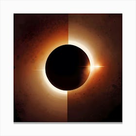 Abstract Eclipse Of The Sun Canvas Print