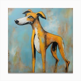 Dog breed Greyhound Canvas Print