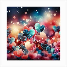 Valentine'S Day Background 2 Canvas Print