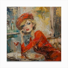 French Glamour 1960's French Chic Series 2 Canvas Print