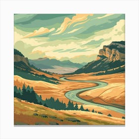 River Valley Canvas Print