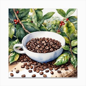 Coffee Beans 222 Canvas Print