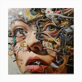 Woman'S Face 3 Canvas Print