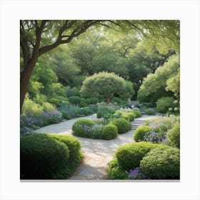 Photography-based Portrayal Of A Green Canvas Print