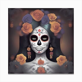 Day Of The Dead Girl Canvas Print