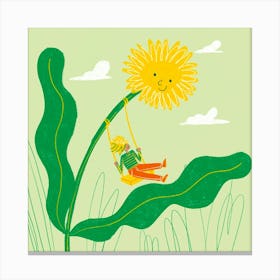 Happy Dandelion 1 Canvas Print